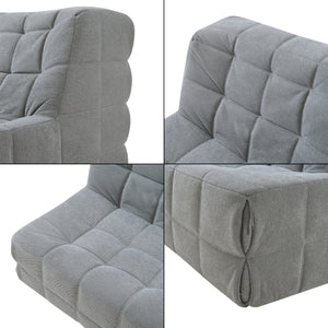 Golvpall Koskyvn 75x90x100 cm textil [en.casa]