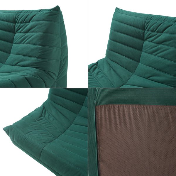 Golvsessel med fotpall Kodsø 75x90x100 cm [en.casa]