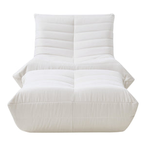 Golvsessel med fotpall Kodsø 75x90x100 cm [en.casa]