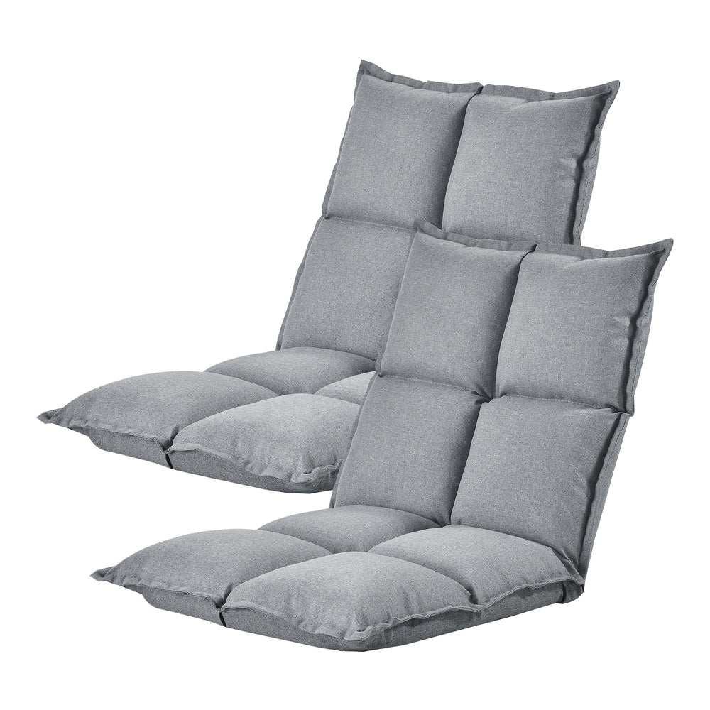 Golvsits Deinze i 2-pack justerbar [en.casa] - premiumXL