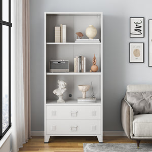 Bokhylla Hammarland med 2 lådor 180x80x40 cm [en.casa] välj modell