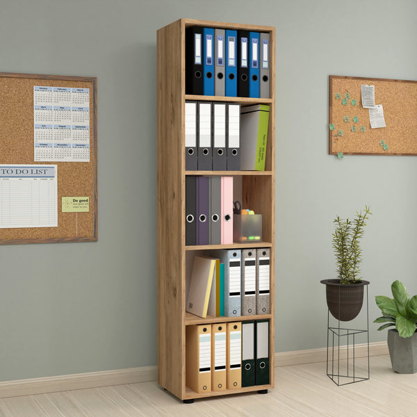 Vara bokhylla i olika storlekar och färger [en.casa]