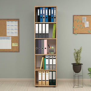 Vara bokhylla i olika storlekar och färger [en.casa]