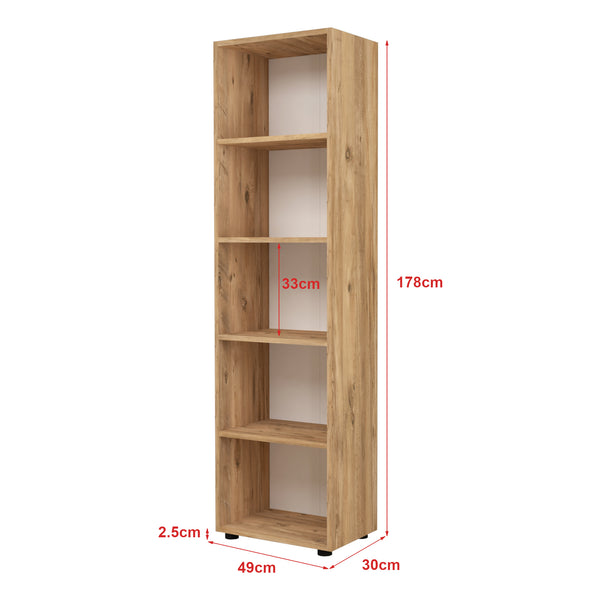 Vara bokhylla i olika storlekar och färger [en.casa]