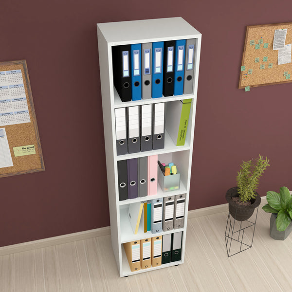 Vara bokhylla i olika storlekar och färger [en.casa]