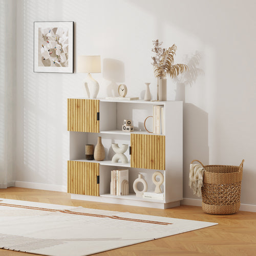 Bokhylla Verhundar 102x120x30 cm [en.casa]