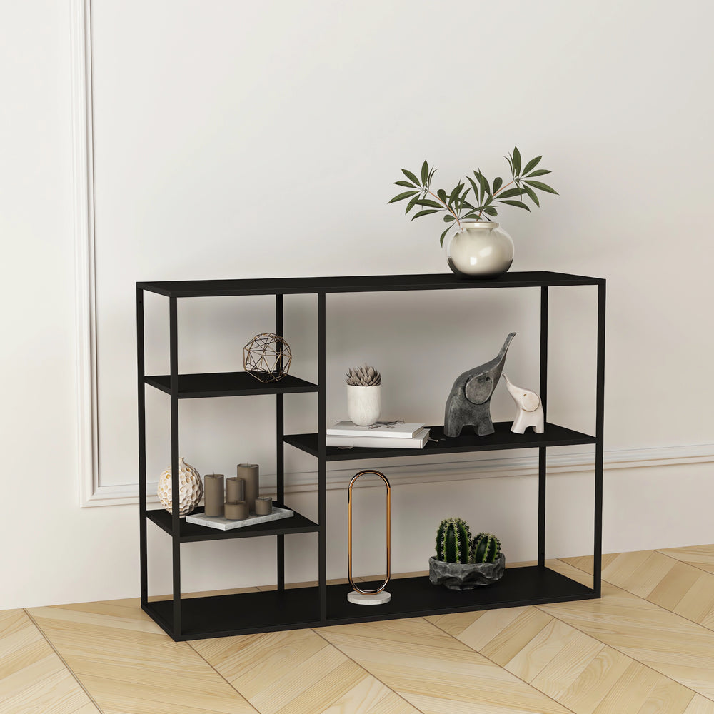 Stående hylla Isojoki 120x35x87,5 cm metall [en.casa] - premiumXL