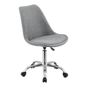 Kontorsstol Atherton 83 - 93x48x55 cm Ljusgrå [en.casa] - premiumXL