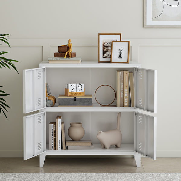 Kontorsskåp Hamina 80x40x82 cm i olika färger [en.casa]