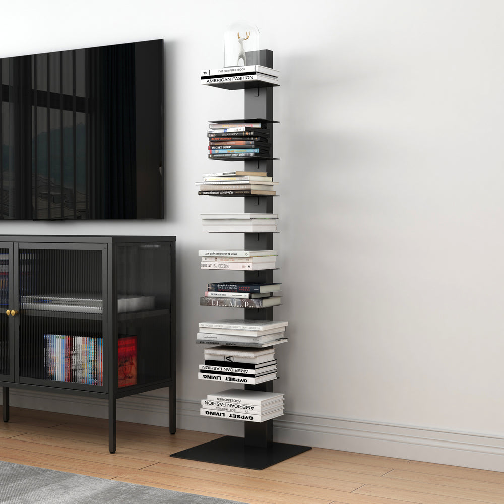 Bokhylla Eksjö 150x39x39 cm stål [en.casa] 