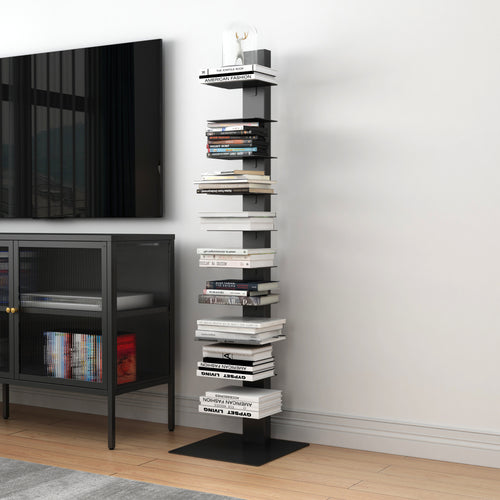 Bokhylla Eksjö 150x39x39 cm stål [en.casa] 