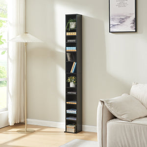 CD-hylla Tynset 175x20x20 cm med 12 fack [en.casa] - premiumXL