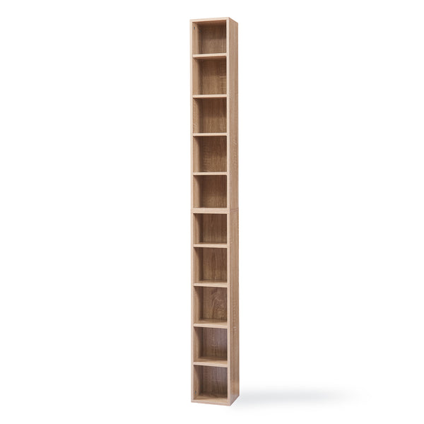 CD-hylla Tynset 187x20x17 cm med 10 fack [en.casa]