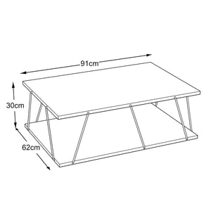 Soffbord Saltdal 91x62x30 cm [en.casa] välj modell