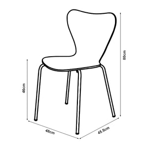 Matstol Essunga 4-pack [en.casa]