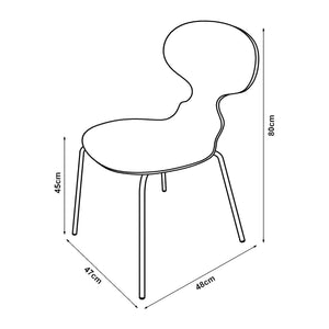 Matgruppstol Kil 4-pack [en.casa]