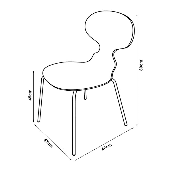 Matgruppstol Kil 4-pack [en.casa]