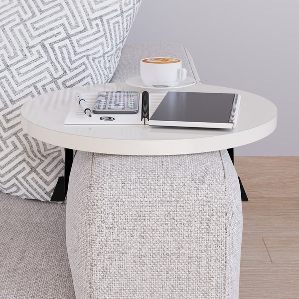 Soffbordsskiva Kuleskyd Ø34cm [en.casa]