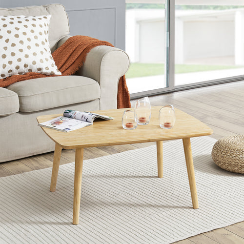 Soffbord Nurmijärvi 40x80x60 cm bambu [en.casa]