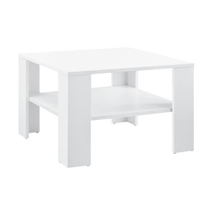 Soffbord Aachen 60x60x40 cm med hylla Vit en.casa - premiumXL
