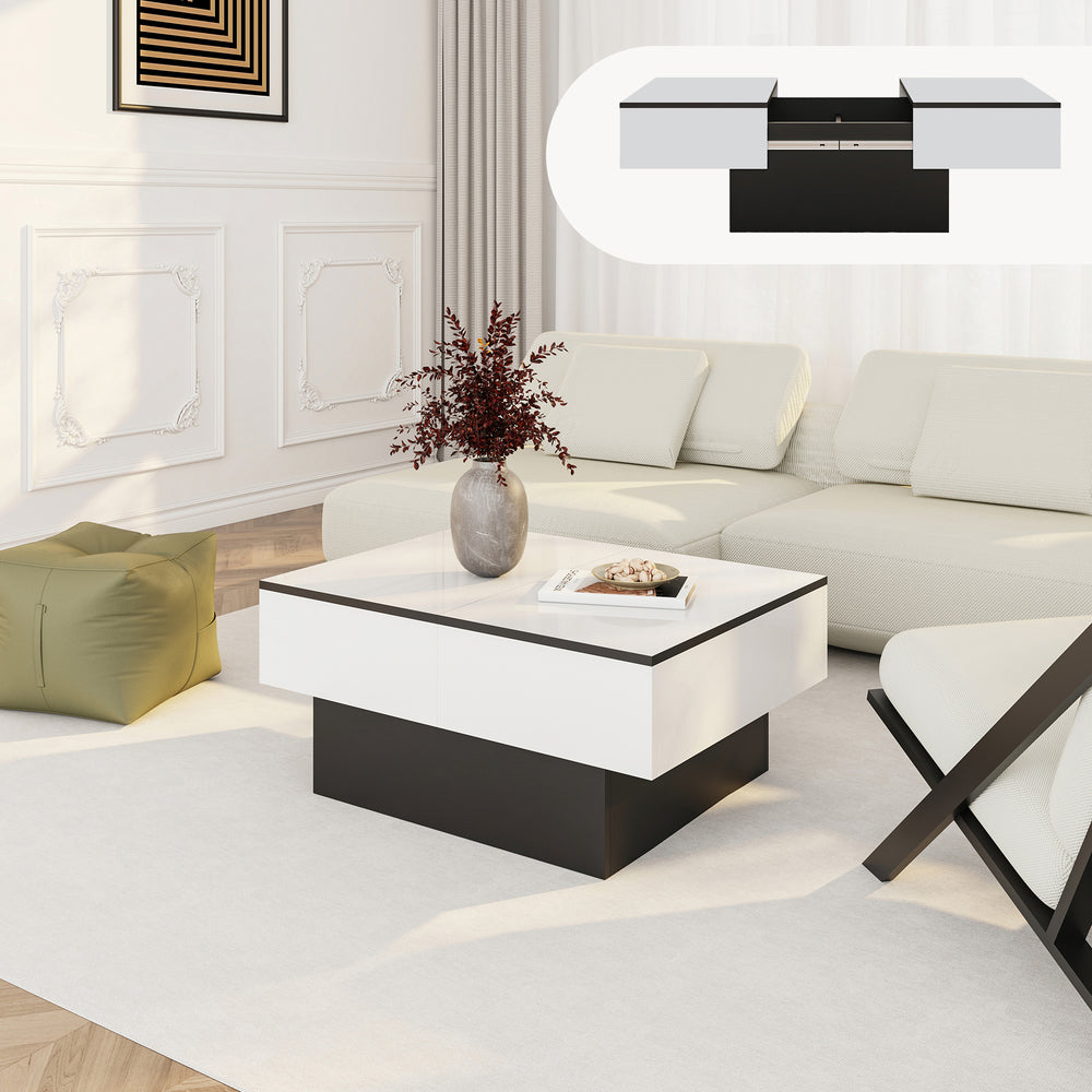 Utdragbart soffbord Lens [en.casa]