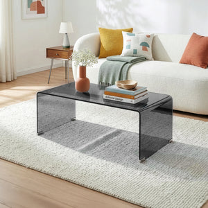 Soffbord Väsas 90x45x35 cm härdat glas [en.casa]