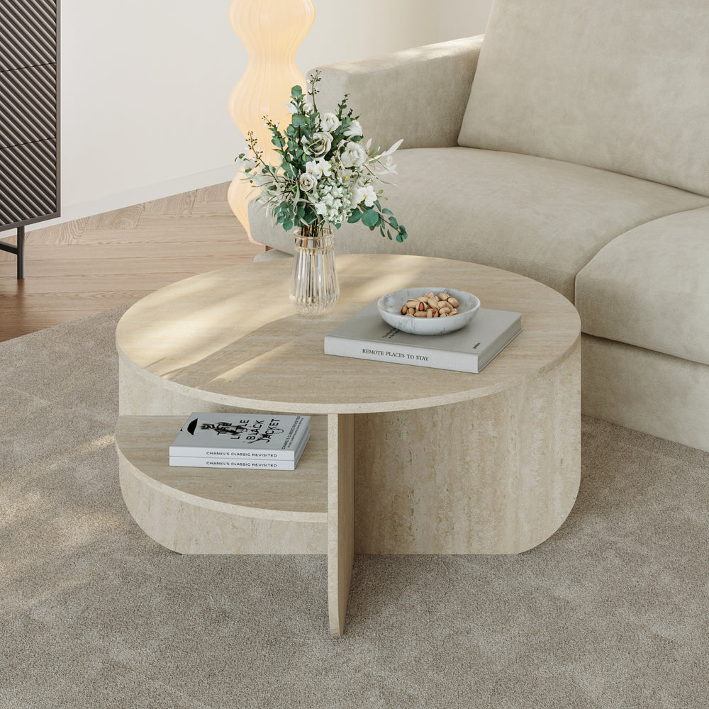 Soffbord Reykhon Ø80x41 cm [en.casa] 