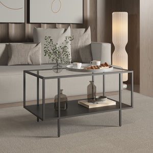 Soffbord Nynna 90x50x50 cm Svart [en.casa]