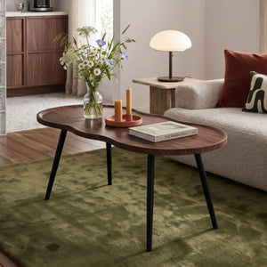 Soffbord Ken 100 x 60 x 47 cm valnötslook [en.casa]