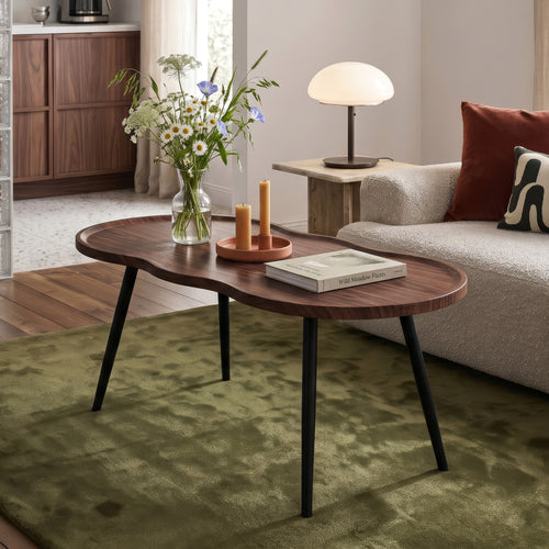 Soffbord Ken 100 x 60 x 47 cm valnötslook [en.casa]