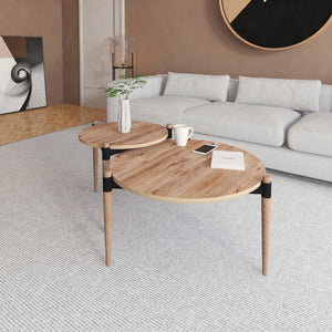 Soffbord Kristinestad med 2 bordsskivor natur [en.casa]