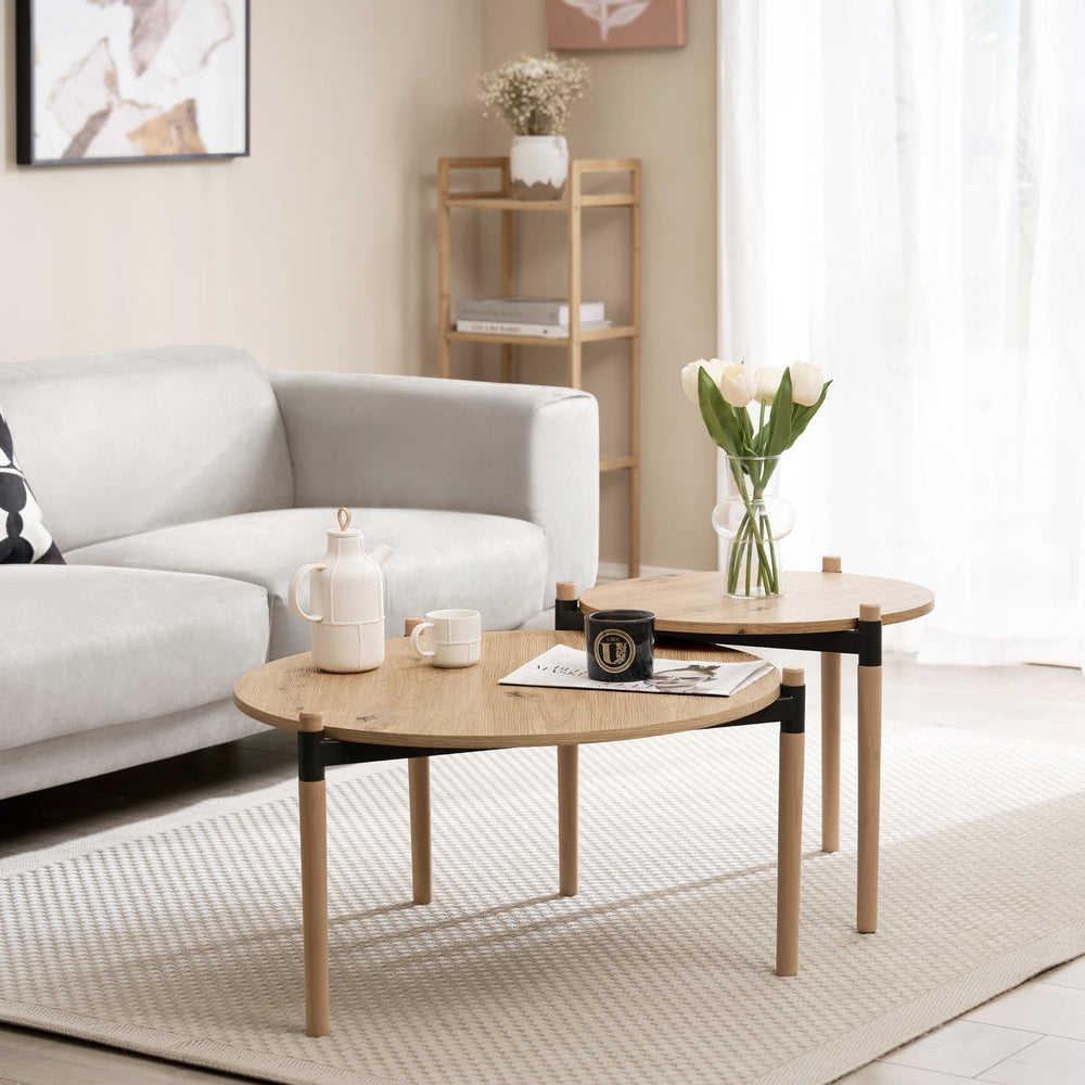 Soffbord Kristinestad i set natur [en.casa] - premiumXL