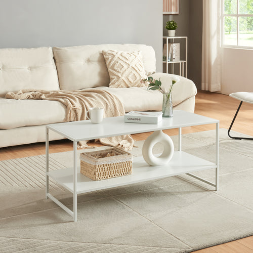 Soffbord Ruokolahti stål 102x43x46cm [en.casa] - premiumXL