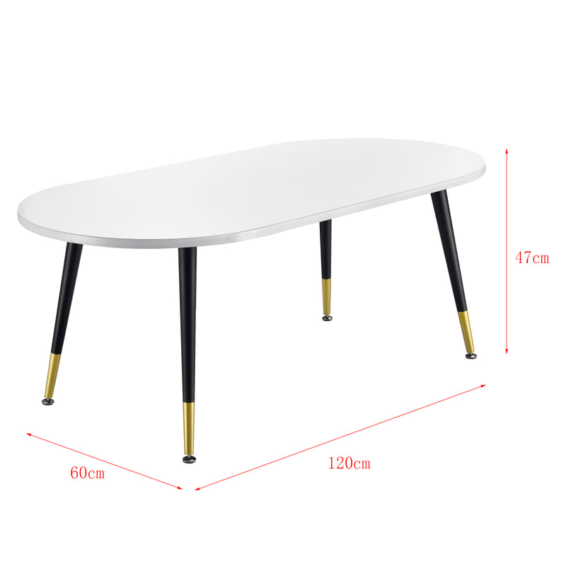 Måttskiss Soffbord Fontana 47x120x60cm [en.casa] välj modell