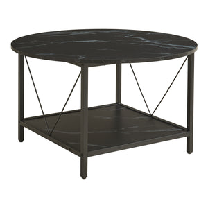 Soffbord Filem Ø80x46 cm [en.casa]