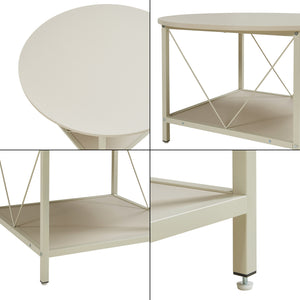 Soffbord Filem Ø80x46 cm [en.casa]