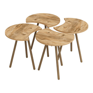 Soffbord Højer i 4-pack 48 x 45 x 32 cm olika färger [en.casa]