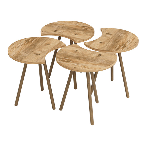 Soffbord Højer i 4-pack 48 x 45 x 32 cm olika färger [en.casa]
