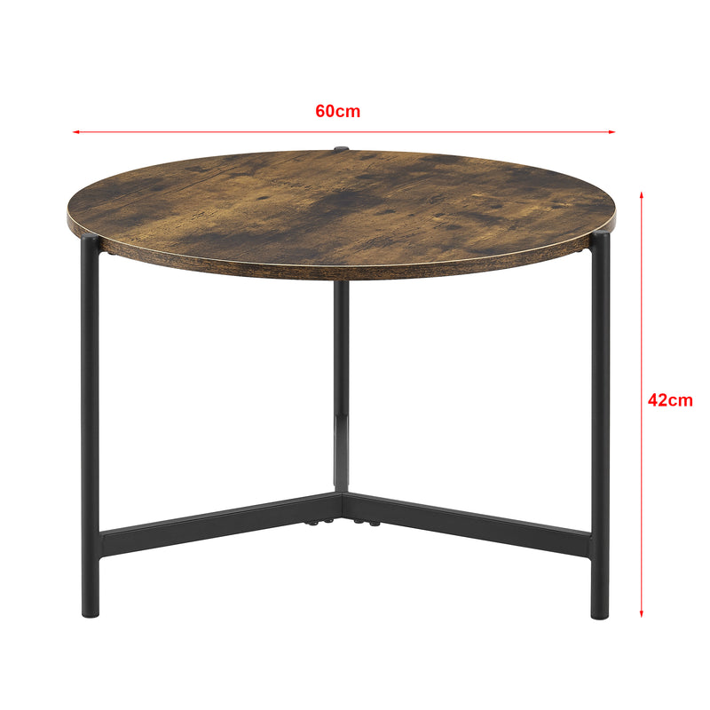 Måttskiss Soffbord Køge 42xØ60 cm [en.casa] välj modell