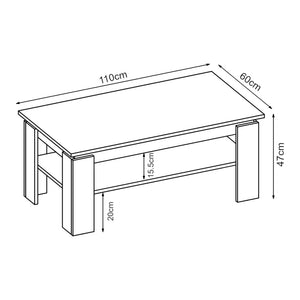 Soffbord Krirdfjos 110x60x47 cm [en.casa]