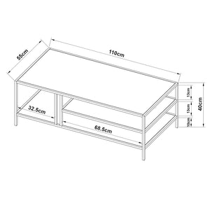Soffbord Kumlinge metall [en.casa] välj modell