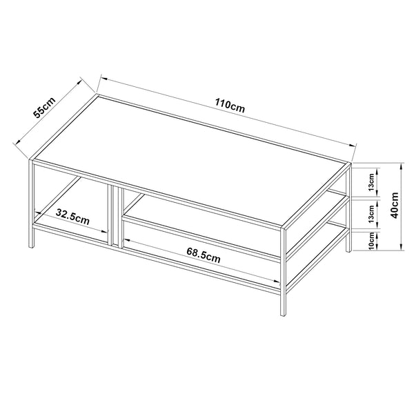 Soffbord Kumlinge metall [en.casa] välj modell