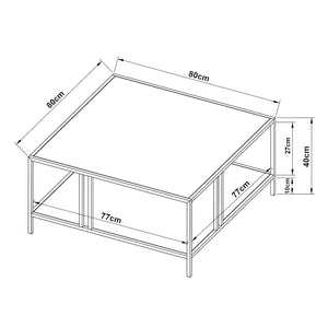 Soffbord Kumlinge metall [en.casa] välj modell