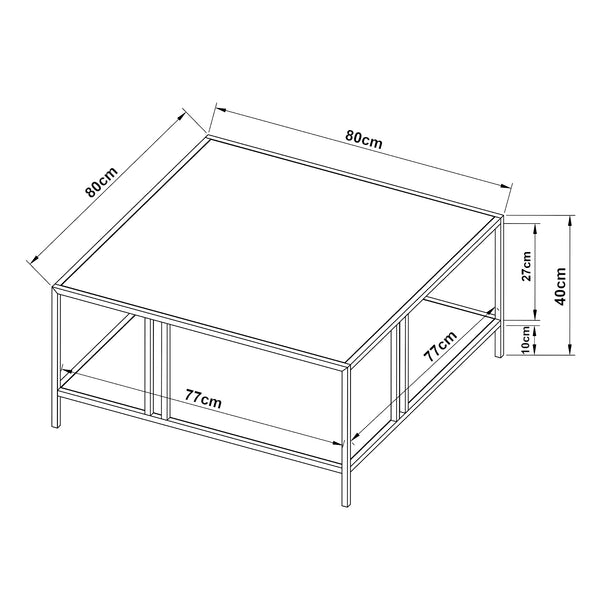 Soffbord Kumlinge metall [en.casa] välj modell