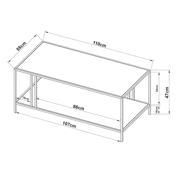 Soffbord Kumlinge metall [en.casa] välj modell