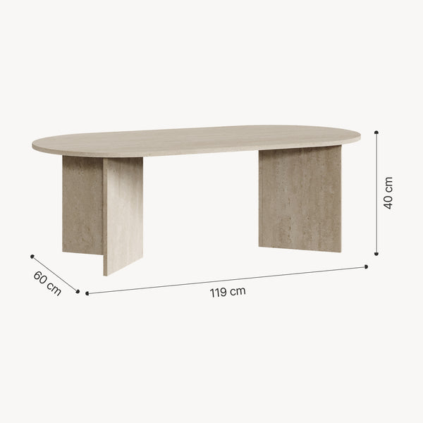 Soffbord Kynd 119x60x40 cm [en.casa]