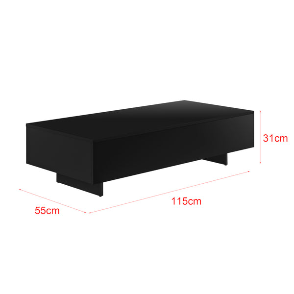 Soffbord Braunschweig 15x55x31cm högglans [en.casa] välj modell