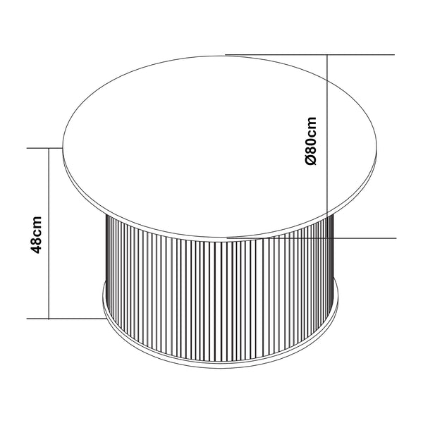 Soffbord Ledepid Natur [en.casa]
