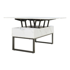 Soffbord Rauli med lyftskiva och förvaringsutrymme 100x50x47 cm [en.casa]