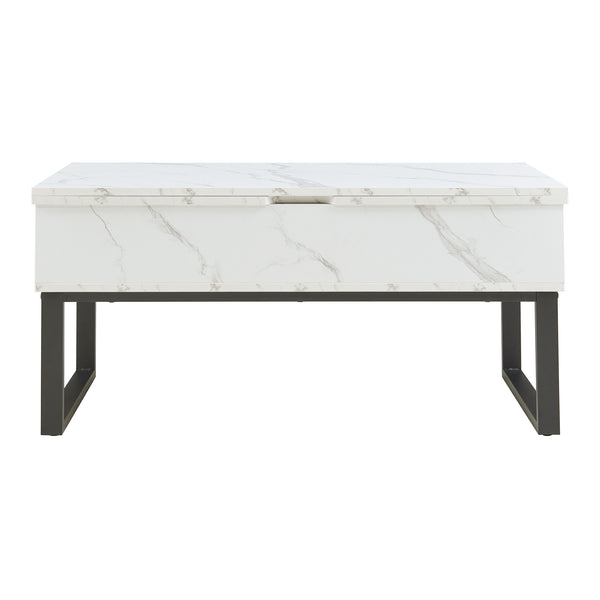 Soffbord Rauli med lyftskiva och förvaringsutrymme 100x50x47 cm [en.casa]